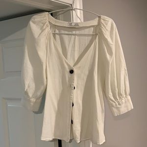ZARA TRF Collection buttoned blouse